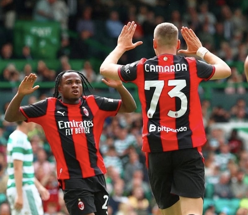 Pre-Season: Chukwueze Scores Very Good Rating in Milan's 2-2 Draw With Celtic
